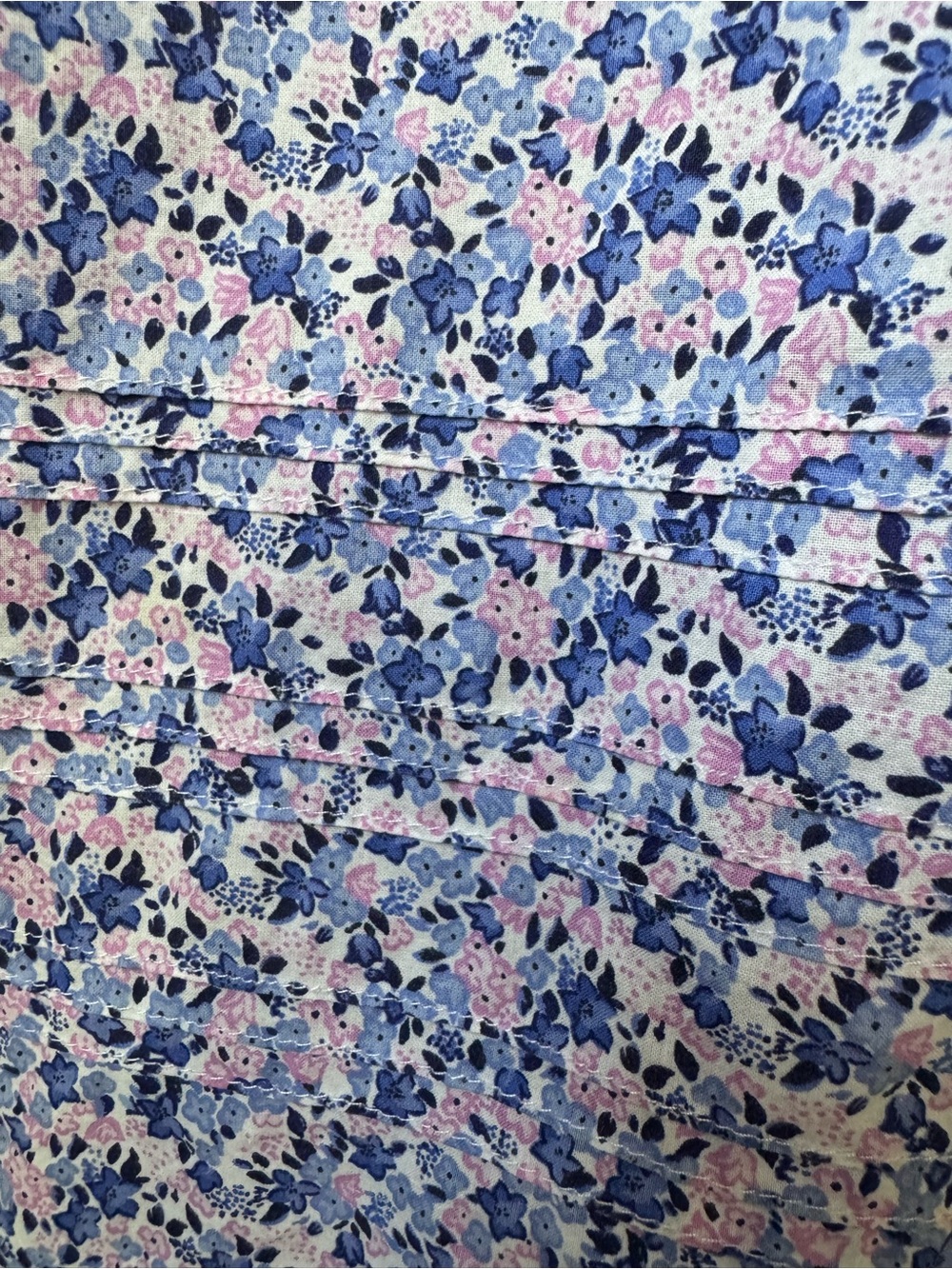 Eileen West XL 100% Cotton Floral Nightgown Lace Ribbon Trim Button Front - Picture 3 of 13